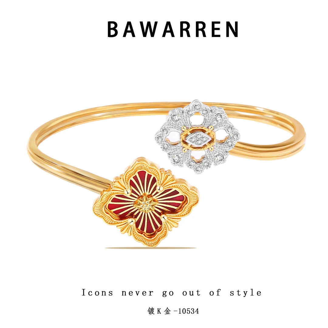 Bawarren 美❤精工CNC 10534-红布轻奢时尚百搭小众