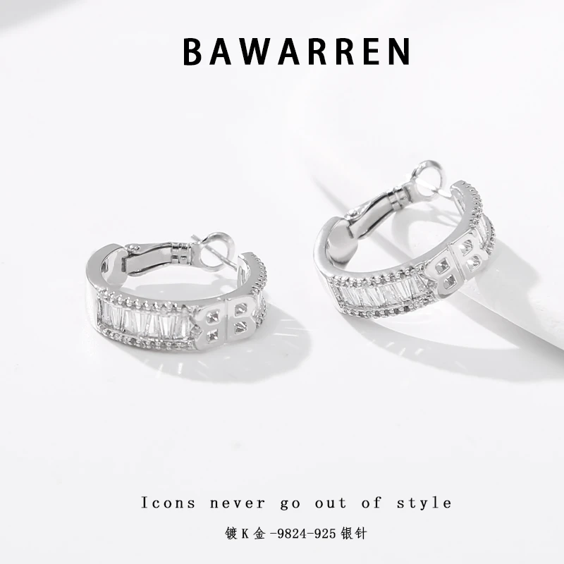 Bawarren 美❤ 9824-精致耳环小众