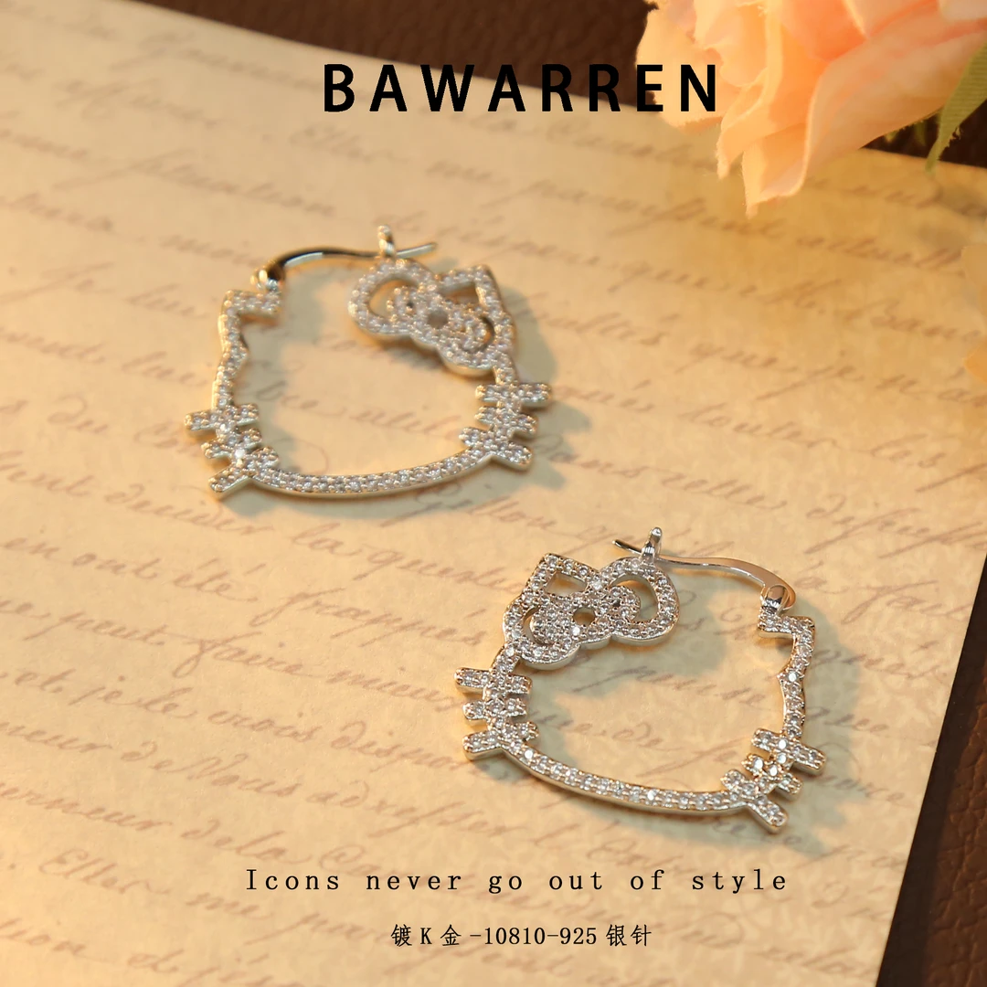 Bawarren 美❤ 10810-kt耳扣精致可爱欧美优雅法式