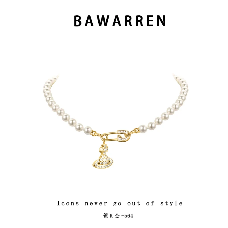 Bawarren 法❤ 565-【快乐星球】精致项链小众欧美优雅