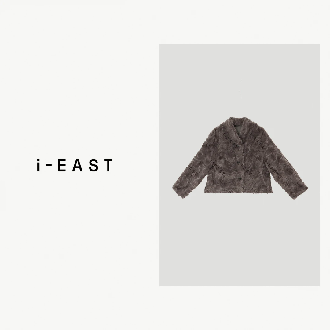 i-EAST 香气挪威~小香风毛茸茸开衫外套-4D WT10171