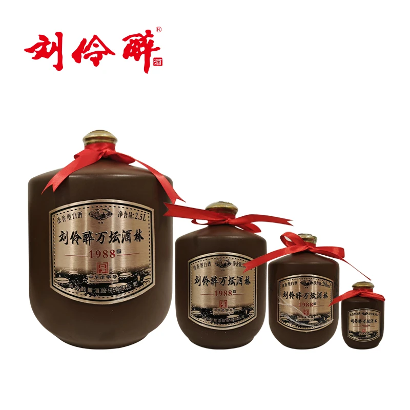 刘伶醉万坛酒林1988拖拉机54度3.3L纯粮酒浓香型白酒54度3.3L