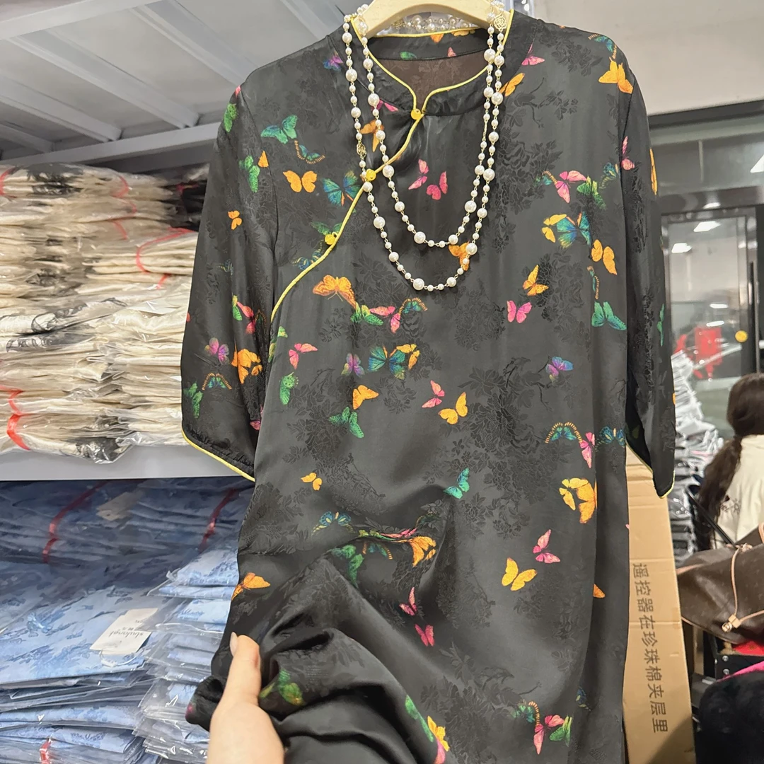 5229新中式连衣裙【彩蝶】