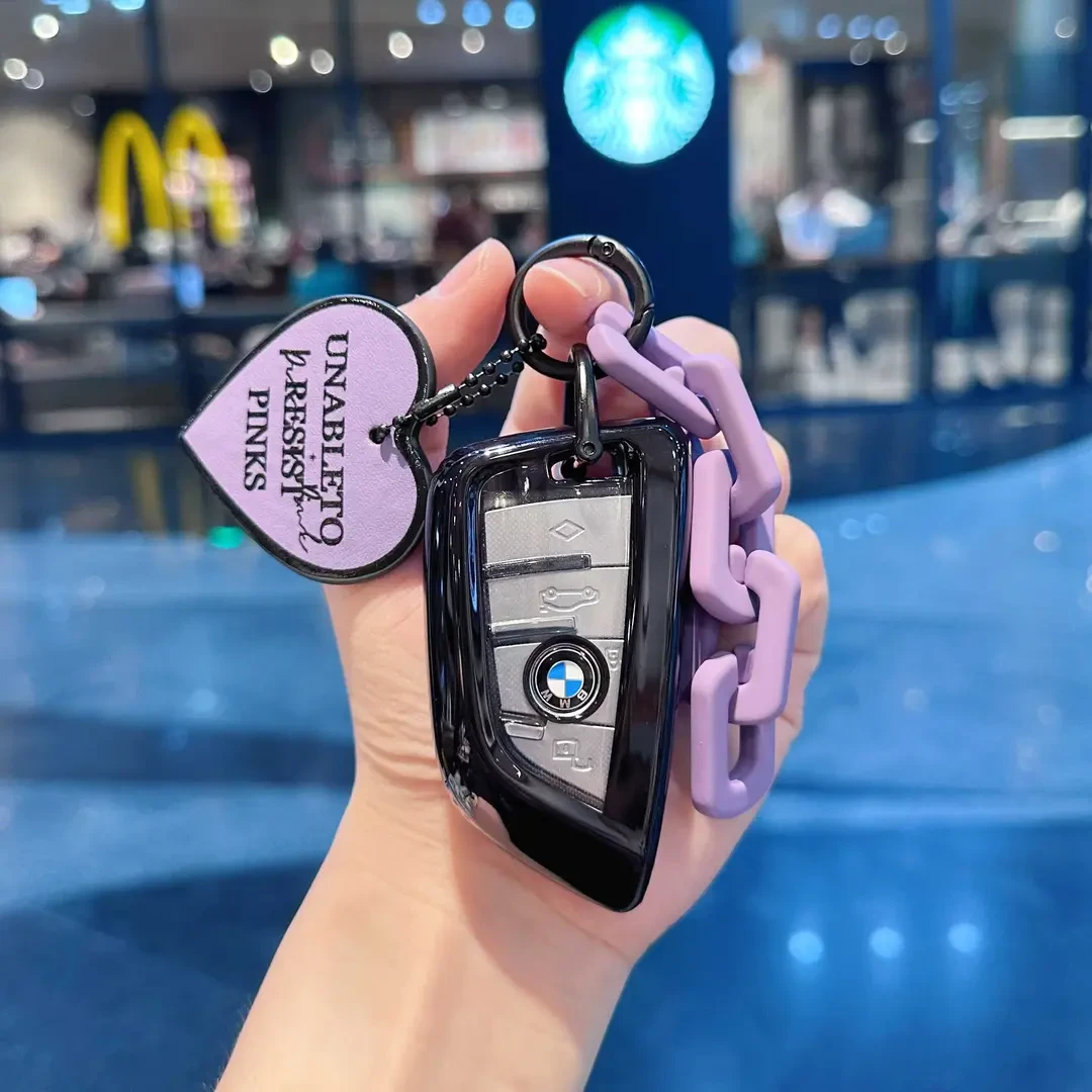 适用宝马新3系钥匙套5系x3x1x5车刀锋530壳325li女7系x2包i3扣4系