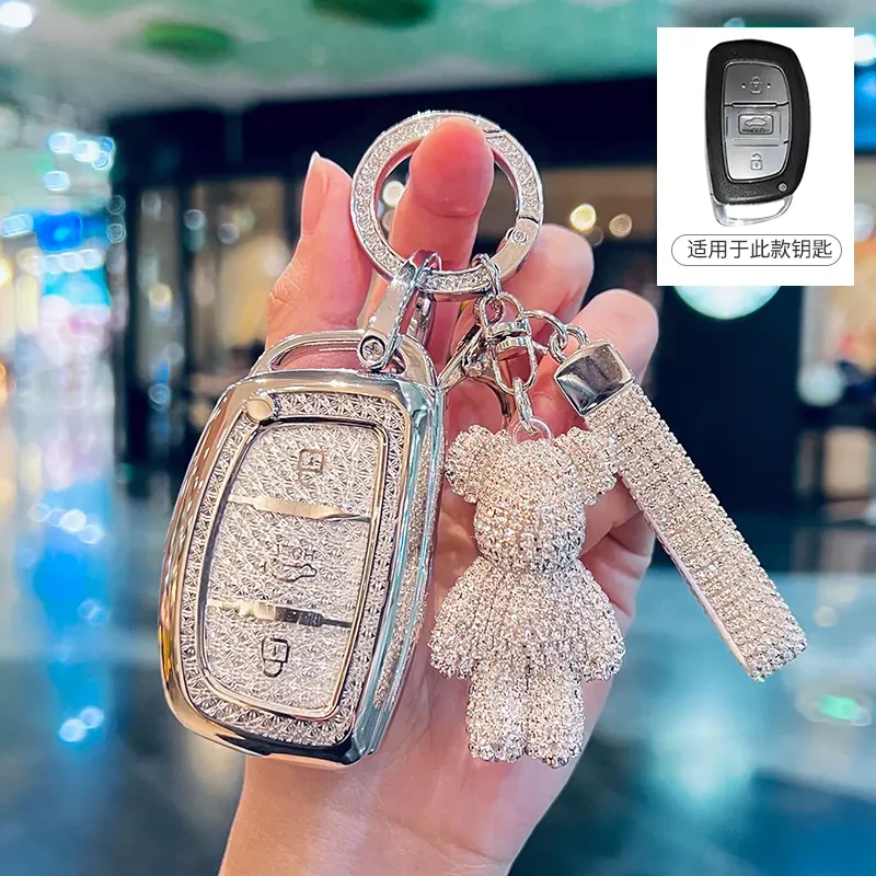 现代钥匙套ix35名图朗动瑞纳悦纳索纳塔八领动ix25车索八高级壳