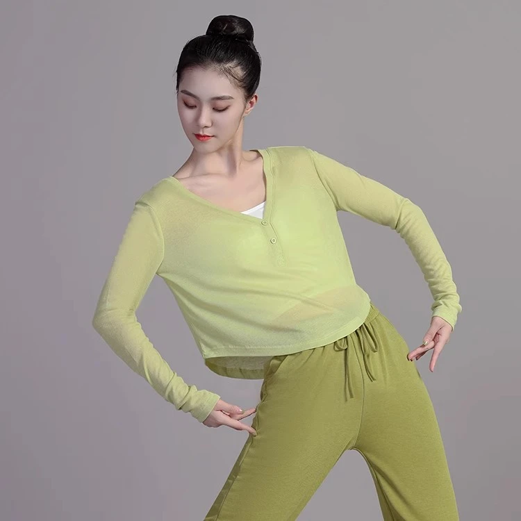 薄款夏季服女现代舞练功服古典舞演出服爵士舞中国舞时尚服装舞蹈