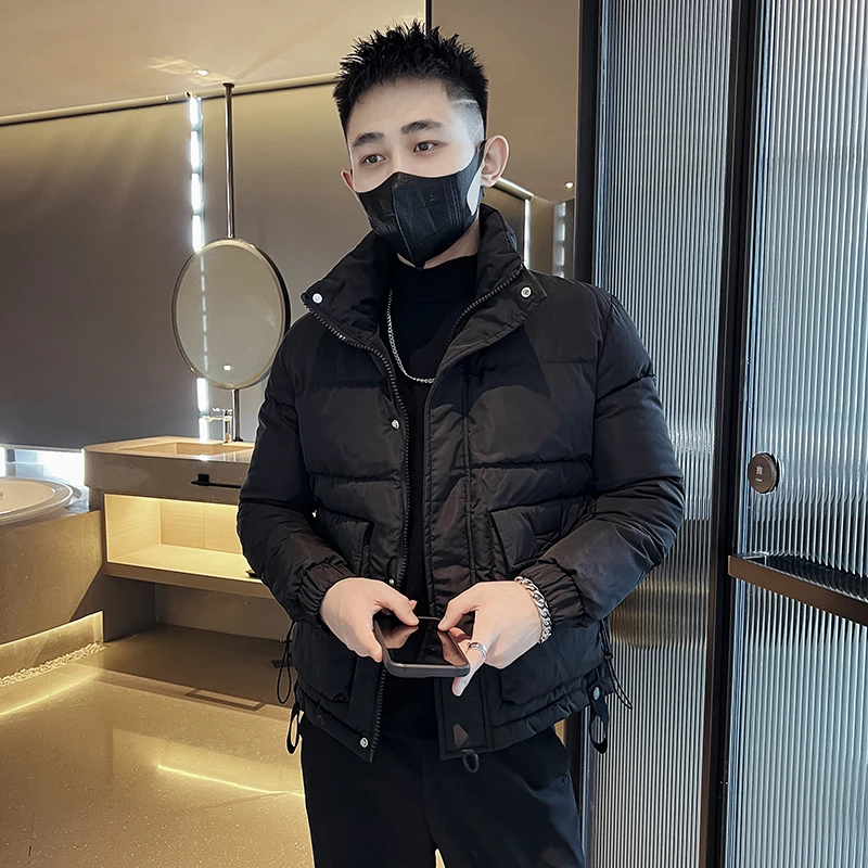 男士加厚冬装棉服男款保暖外套2024新款爆款立领黑色男装短款棉衣