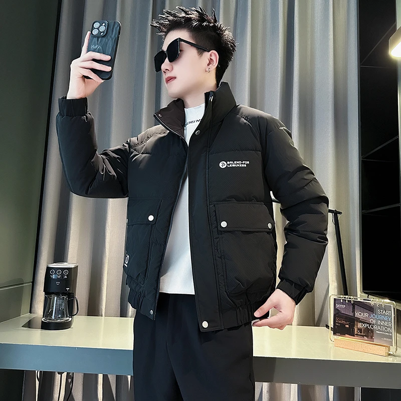 冬季男士立领棉服冬款厚外套2024新款爆款工装大口袋棉衣加厚袄子