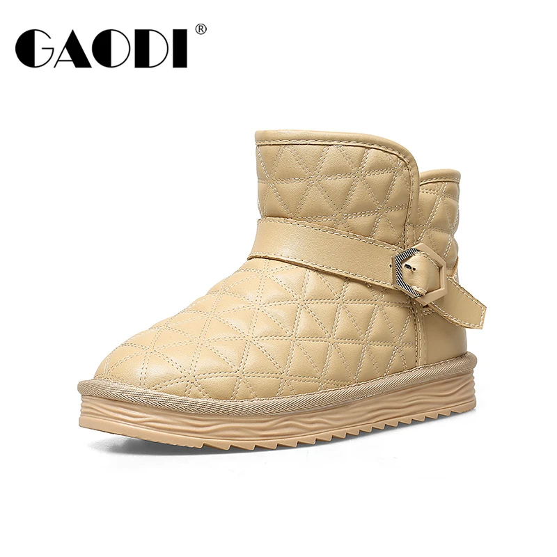 2024年秋冬新款高蒂平跟时尚简约百搭雪地靴33326-828