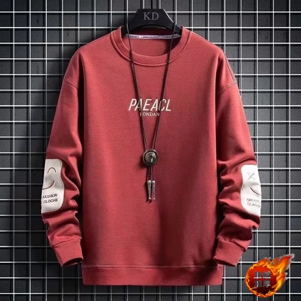 秋冬新款卫衣男韩版宽松男士圆领长秋季男上衣休闲加绒加厚青少年