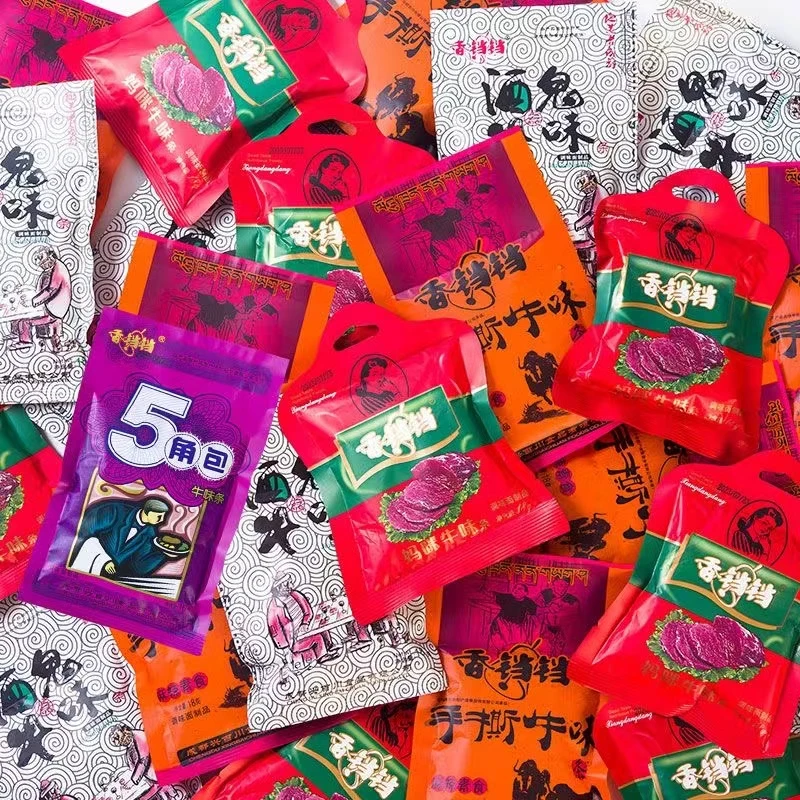 香铛铛酒鬼牛味条辣条8090后童年儿时怀旧零食大礼包18克每包香辣