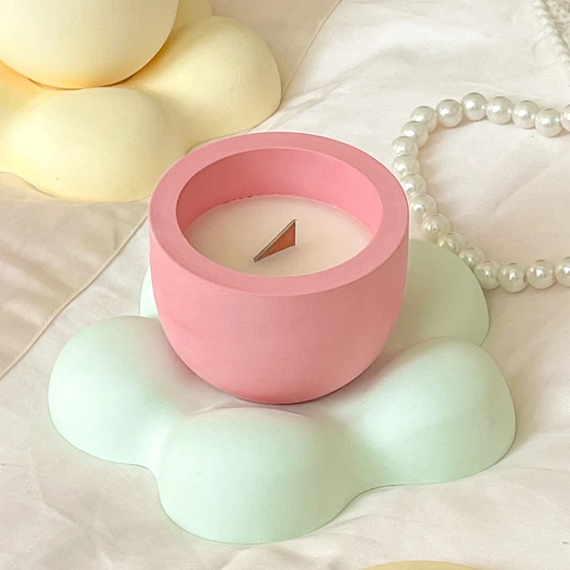 赤雅韵坊花朵香薰蜡烛杯