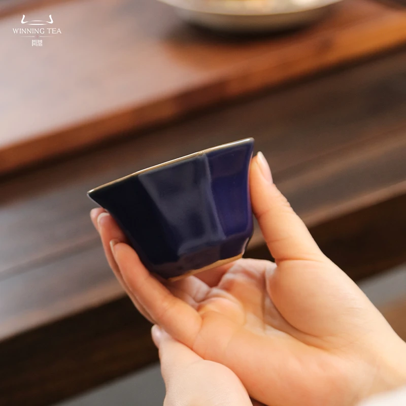 问鼎汝瓷黛蓝癸卯八方杯