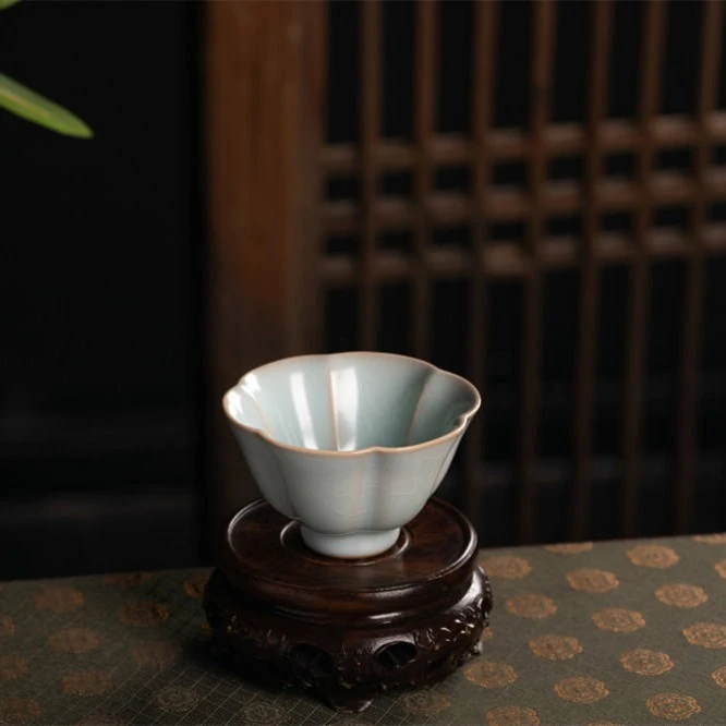 问鼎汝瓷鼎峰系列天青辛丑朝华杯