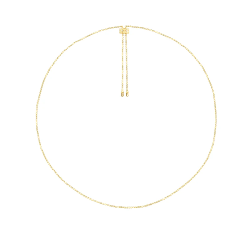 APM Monaco 合金合成锆石项链 链条可调节素项链 YC5506OX