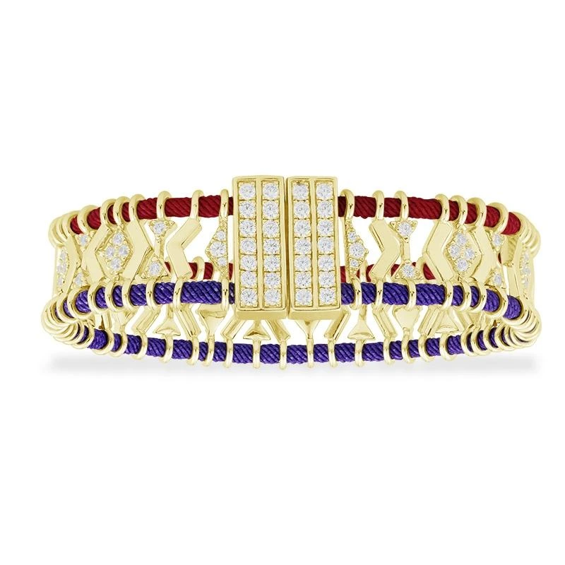 APM Monaco 925银合成锆石手镯 银女款手镯