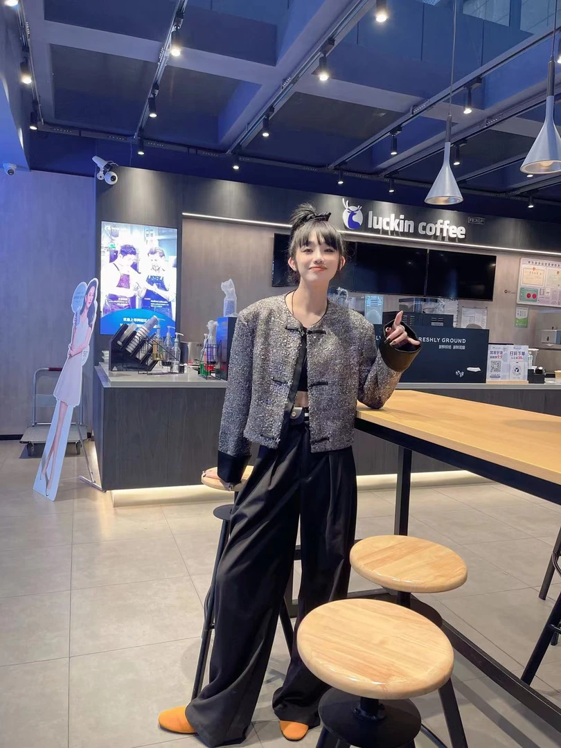 新中式盘扣小香风气质外套女2024秋季拼接复古高级感上衣