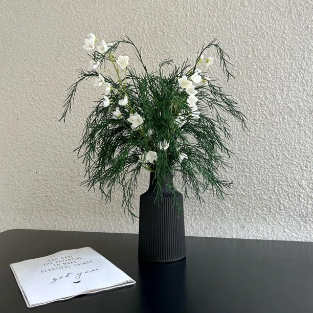 青风 设计师款手札花束假花仿真花陶瓷花瓶茶几玄关办公桌摆件