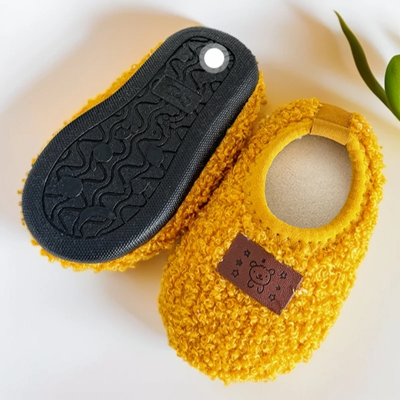 秋冬宝宝地板袜加绒加厚室内儿童学步鞋防滑隔凉保暖婴儿鞋套袜子