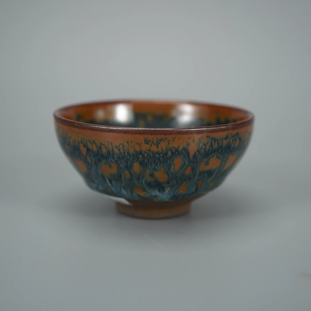 10385建阳窑公字款窑变茶盏