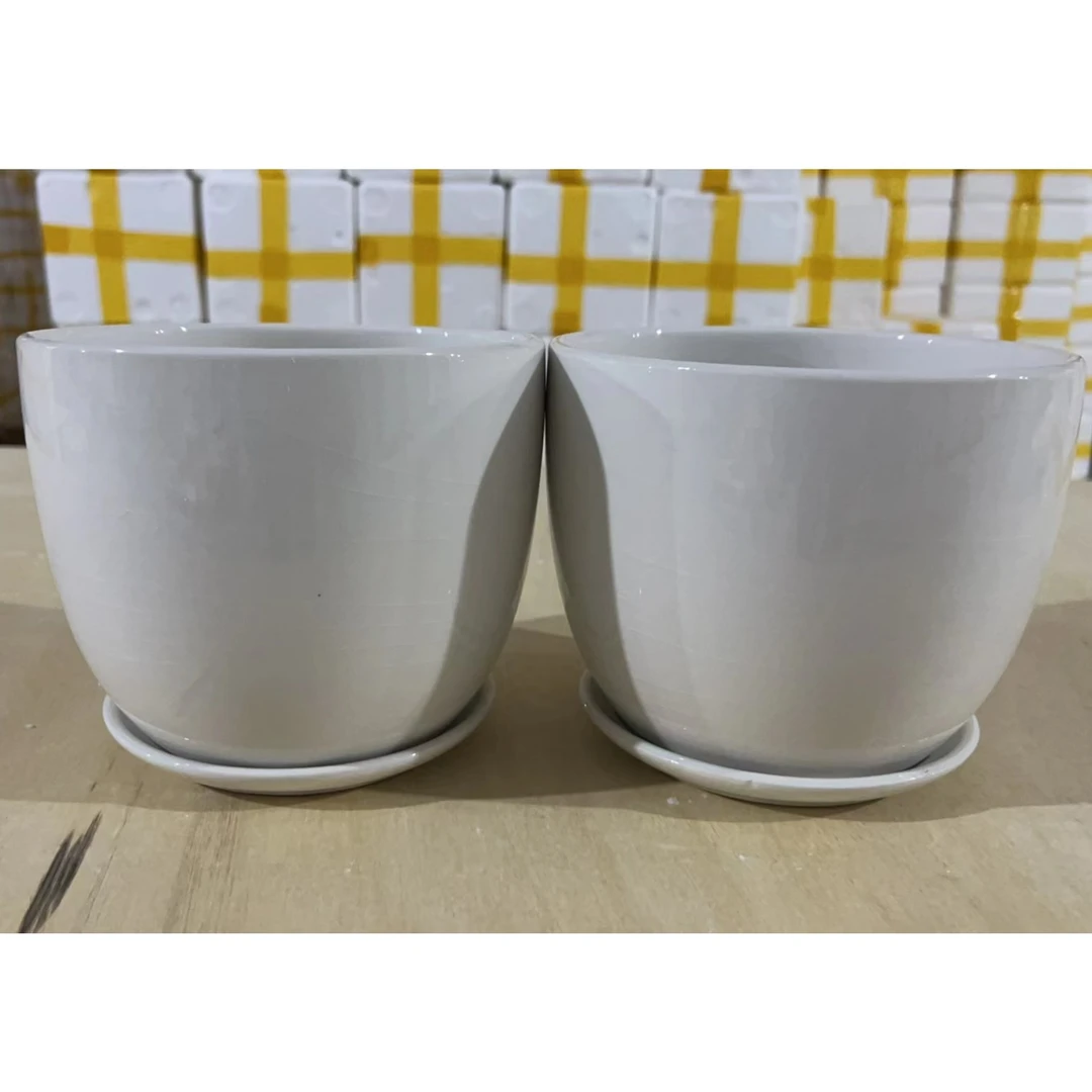 【直播专属链接】冰裂陶瓷花盆口17cm高15cm到手两个（17-10）