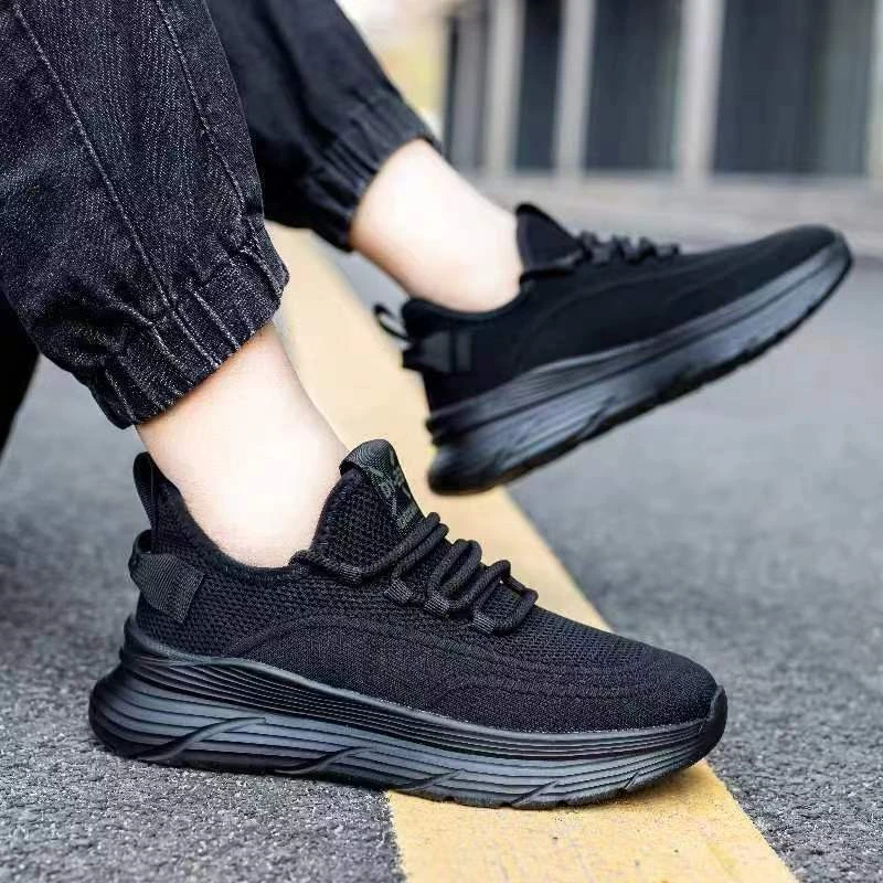 男女鞋透气运动休闲鞋2024男女同款春夏韩版潮流百搭飞织鞋A191