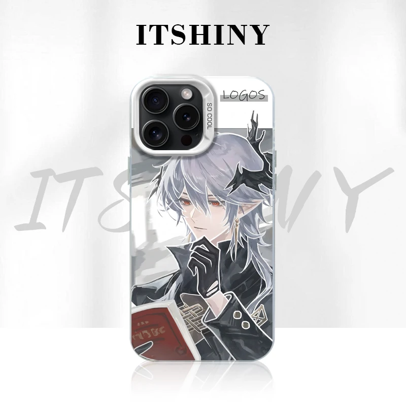 逻各斯明日方舟渐变适用创意动漫苹果15华为一加12小米手机防摔壳