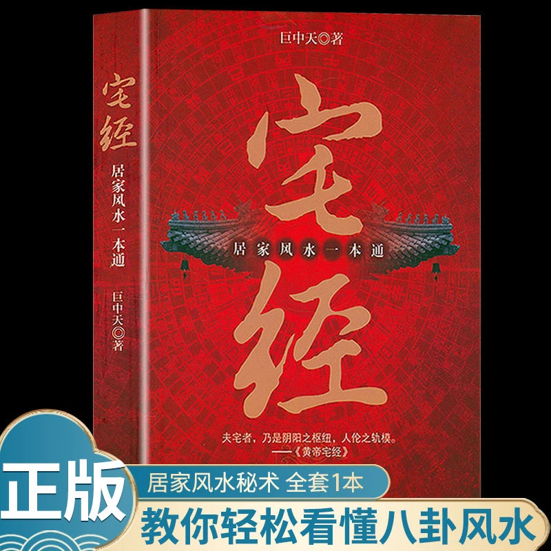 宅经 居家风水一本通 巨中天大师皇帝宅经 图解风水入门易经周易