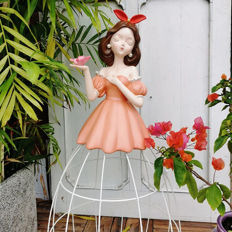 户外月季爬藤架花架山乌龟铁线莲架庭院装饰摆件露台阳台花园布置