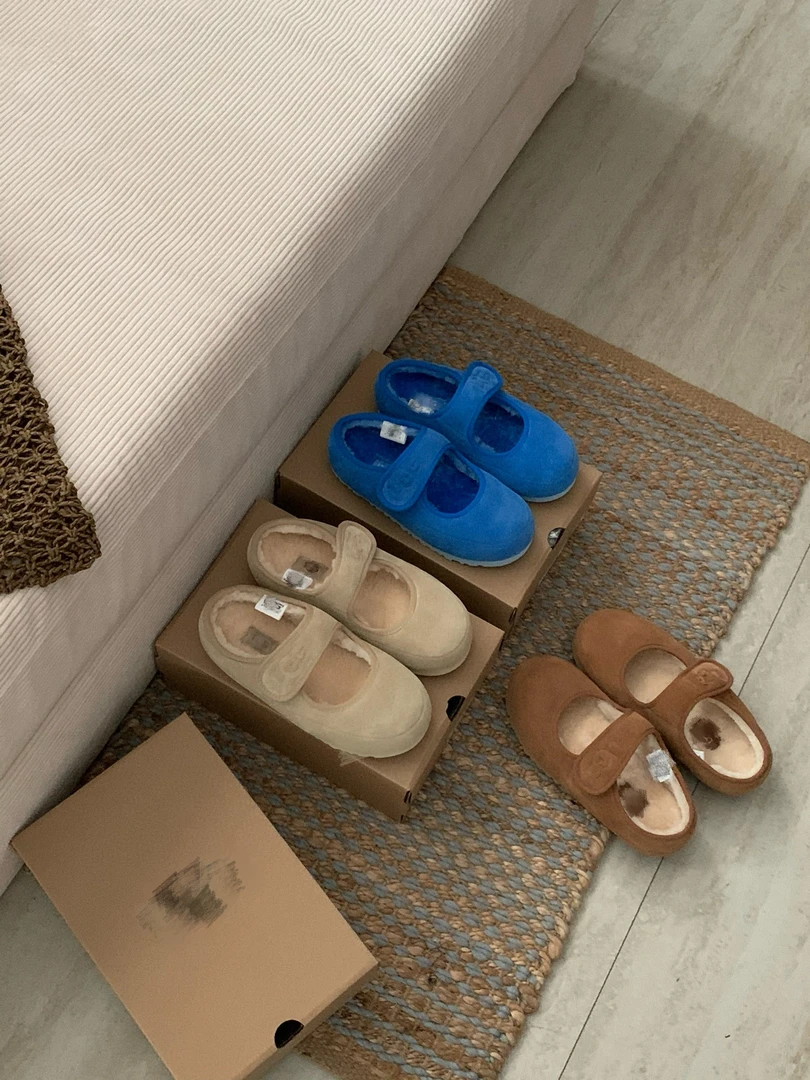 （西西家）桑坡新款半包玛丽珍休闲时尚皮毛一体保暖雪地靴百搭小众