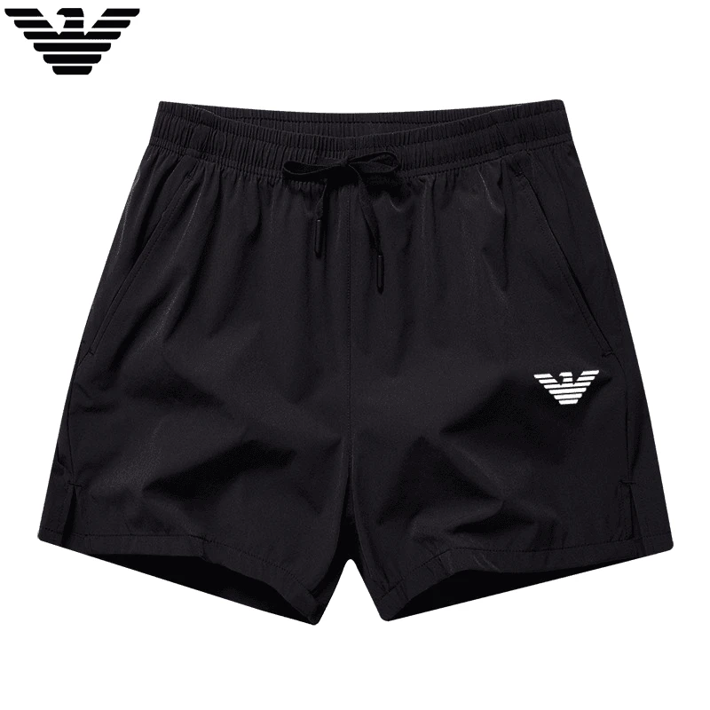 阿玛官方正品运动速干冰丝夏季薄宽松健身跑步三分运动短裤男女款