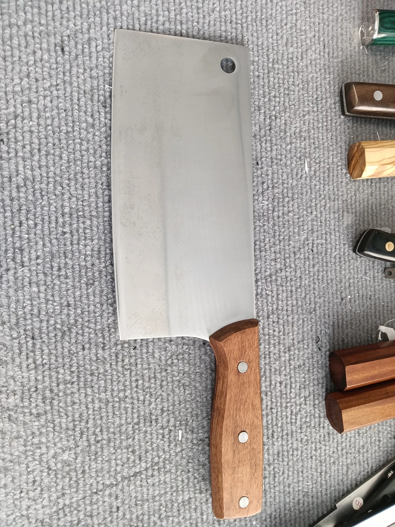 DIY中式切片刀主厨家用菜刀切菜切肉超锋利斩切两用刀厨师西厨刀