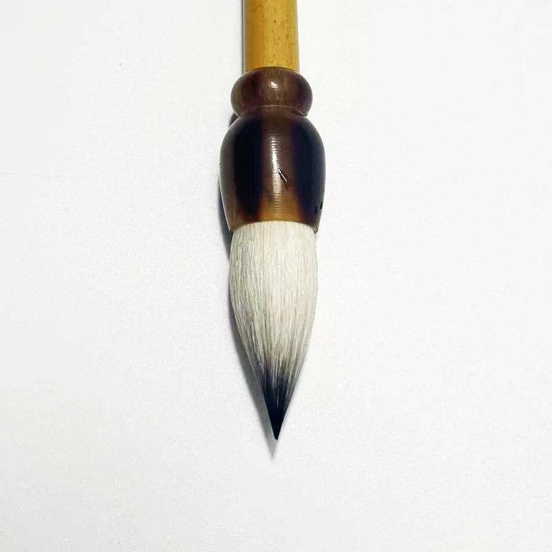 【蒜头笔】出锋3.6cm口径1.5cm紫羊兼毫蒜头毛笔高品质楷隶鸡距笔