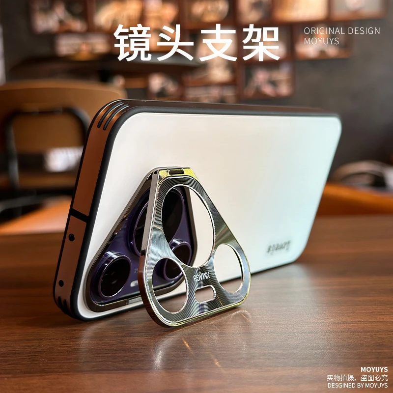 适用华为pura70手机壳新款mate60pro镜头带支架70pro+高级感时尚