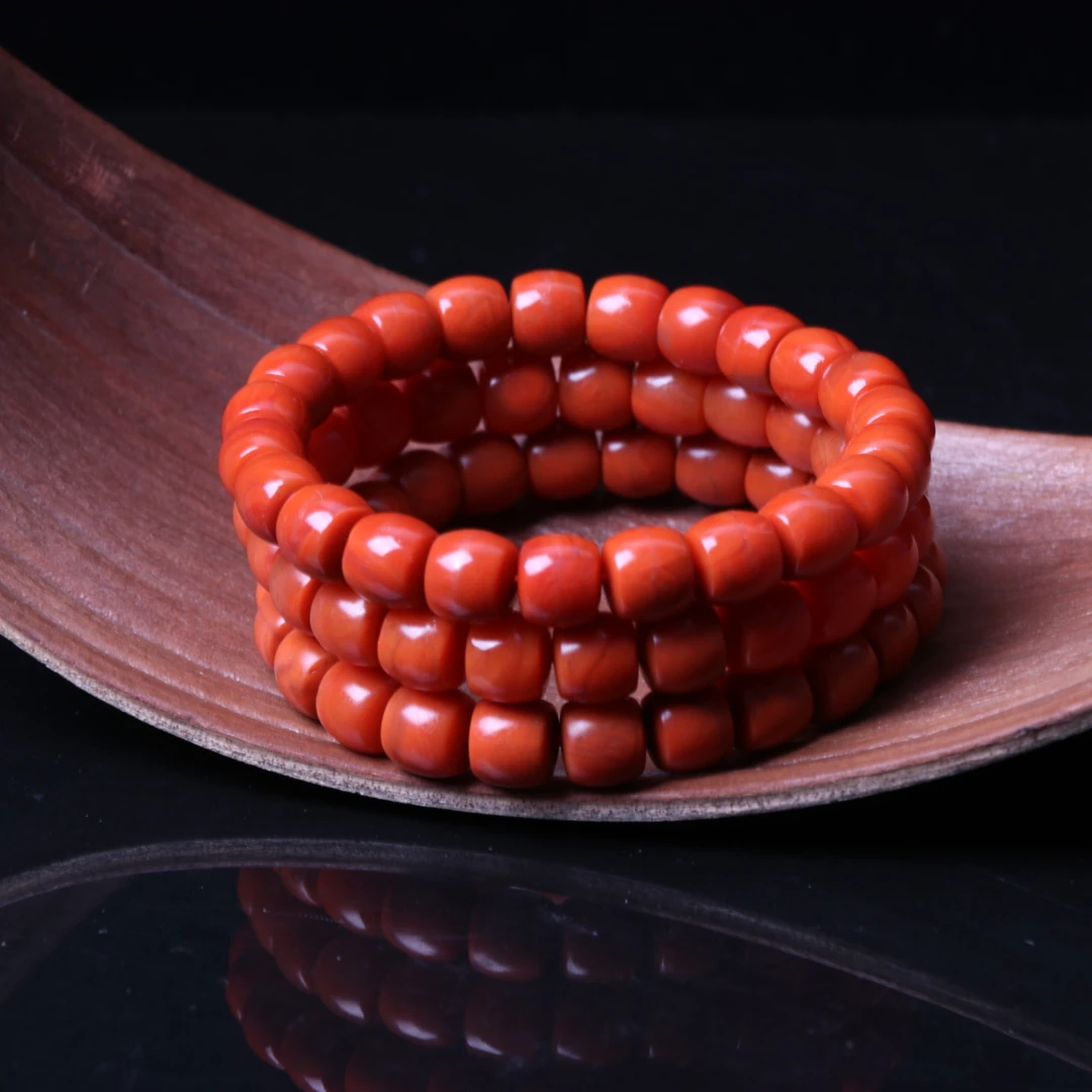 高品精美南红玛瑙9mm左右直切手串一条2n466（多样性发其一）
