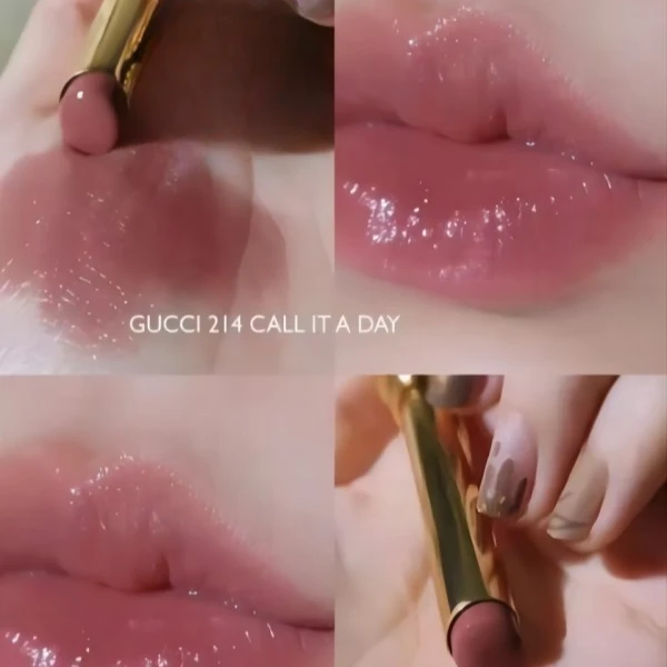 GUCCI/古驰倾色丝润唇膏 #214 3.5g简装 SG 白盒黑盖 介意勿拍