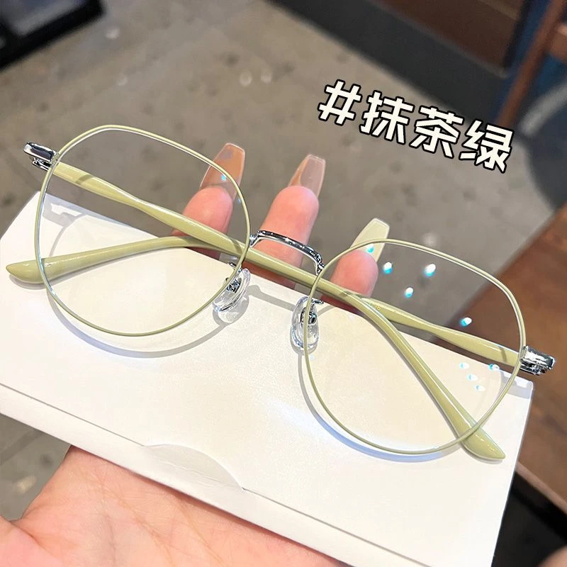素颜学生近视女眼镜ins高颜值男生显脸小专业散光配镜防蓝光辐射