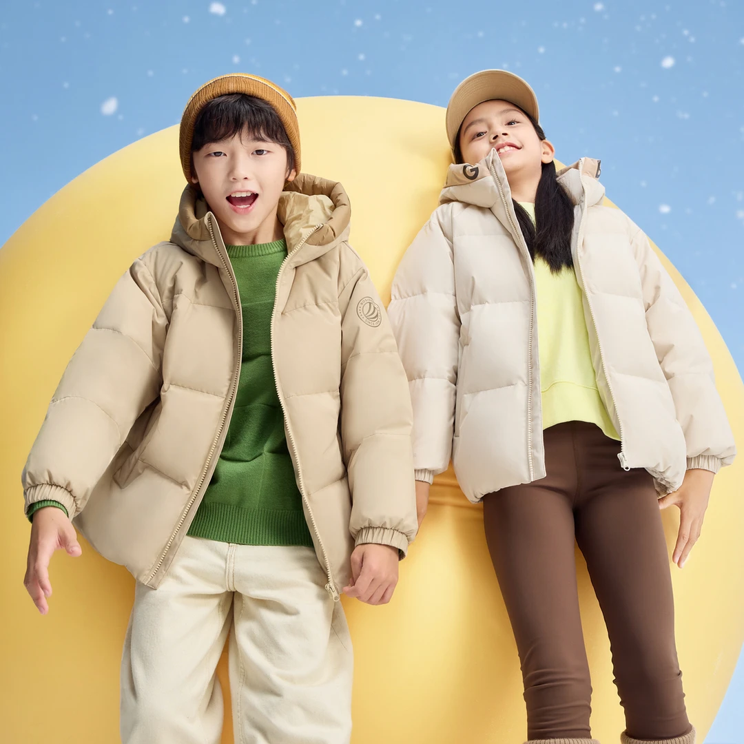 波司登儿童羽绒服男童女童连帽冬季学生厚外套