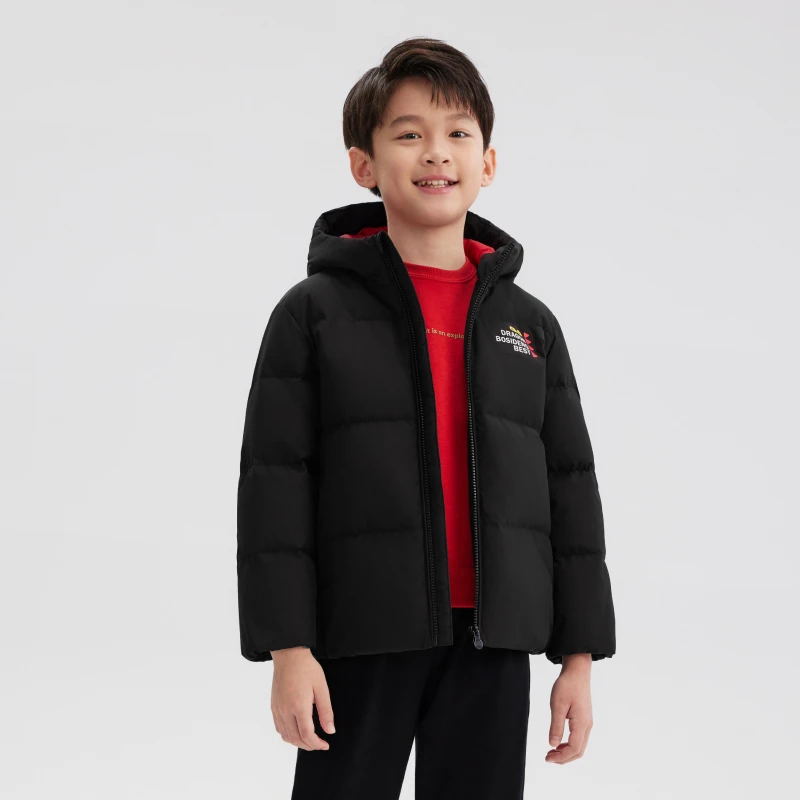 波司登儿童2023新款男女短款时尚潮流羽绒服T30143980DS