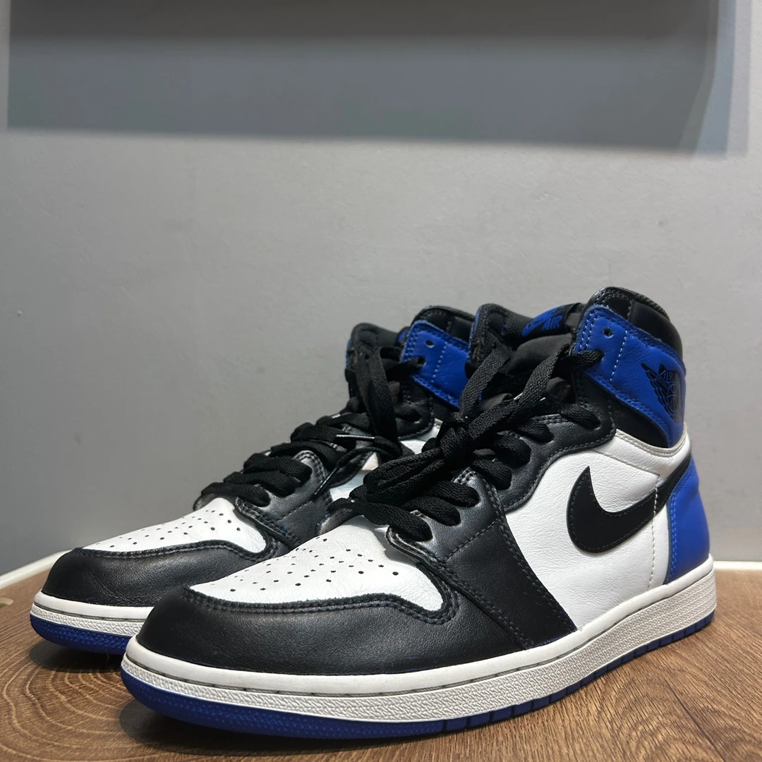 45码 AJ1 小闪电改大闪电 白蓝高帮  二手无原盒
