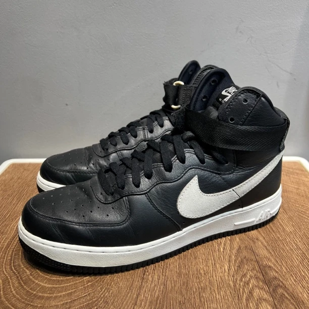 Af1空军一号黑白高帮 45码二手无原盒 全新参考：1999 黑色 休闲鞋