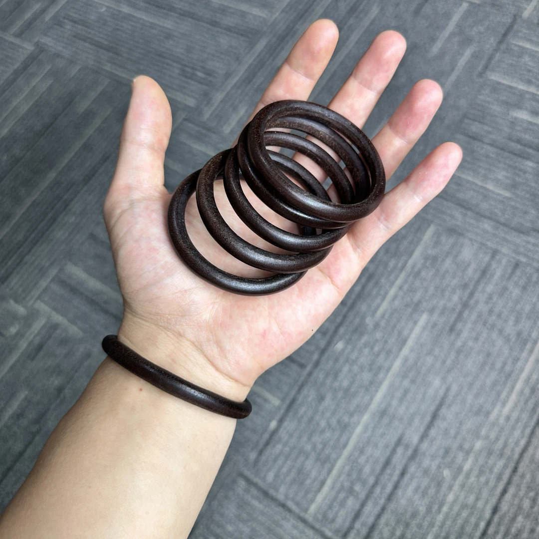 非金属皮质手镯 非金属皮质进口枥木鞍革一生之环时尚百搭饰品