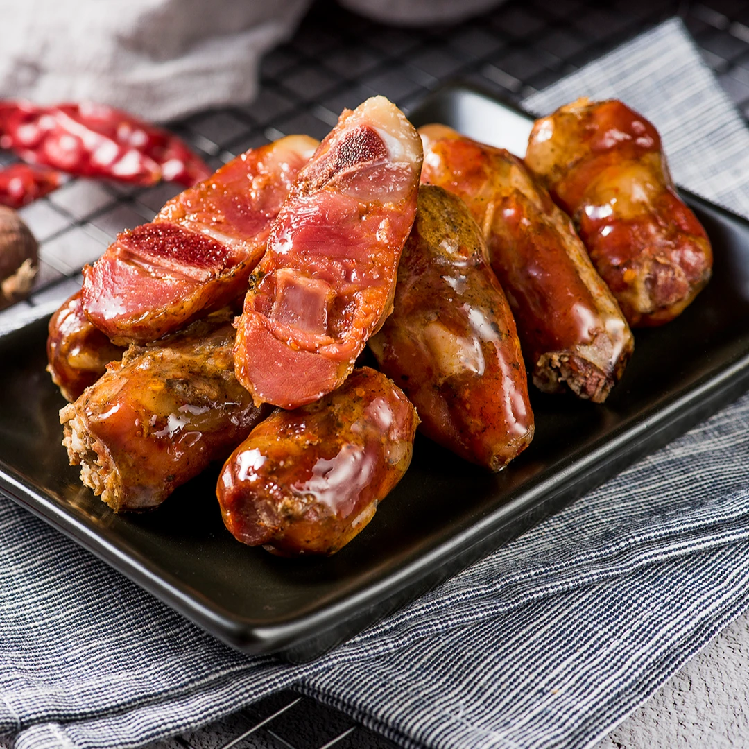 青杠柴熏制排骨香肠