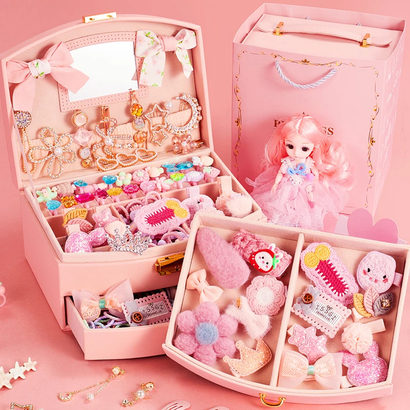 首饰盒女孩儿童玩具小学生生日礼物发饰礼盒套装10岁3一9公主女生