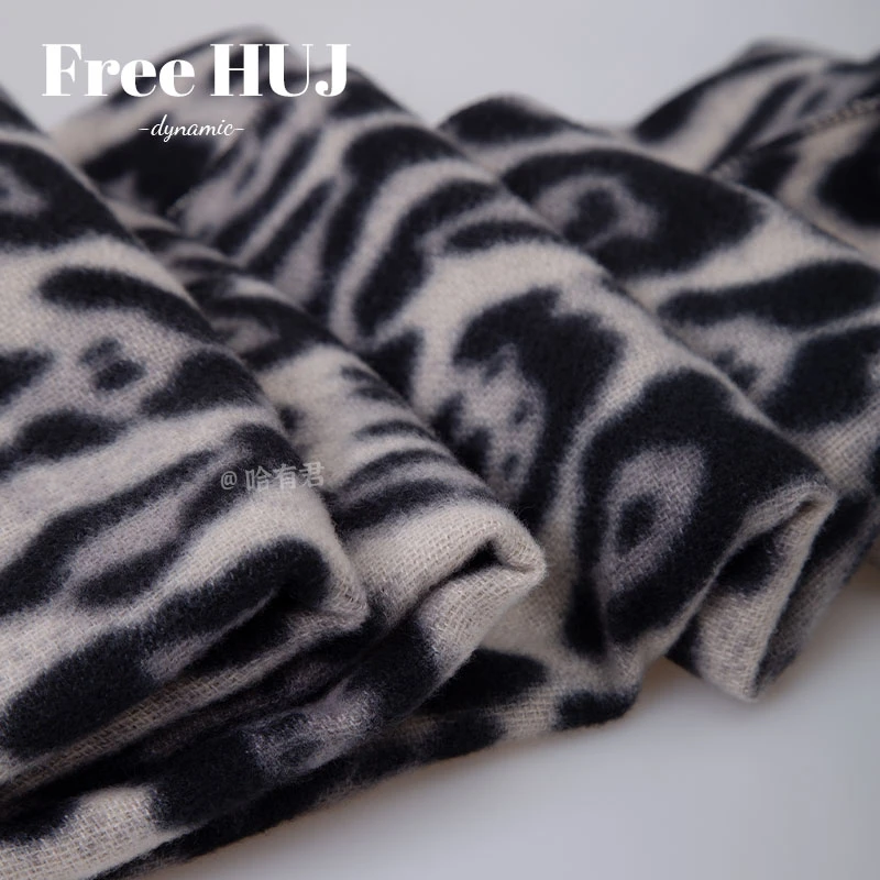 【爱糖浮力直播专享】冬季保暖围巾女百搭棉涤小众款氛围感围脖披肩