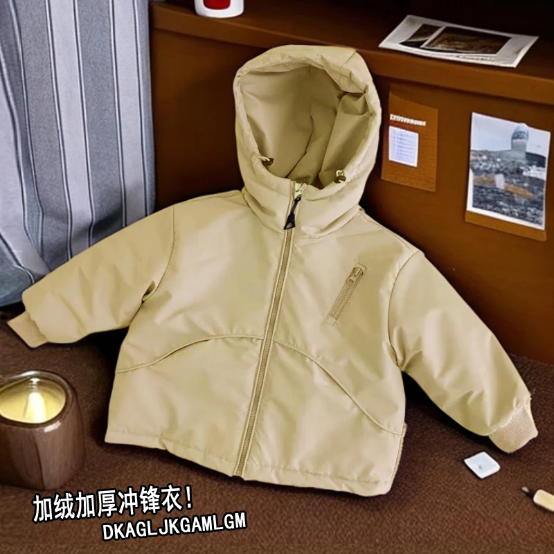 女童棉服秋冬款2024新款加绒宝宝加厚棉衣夹棉外套儿童冬装衣服