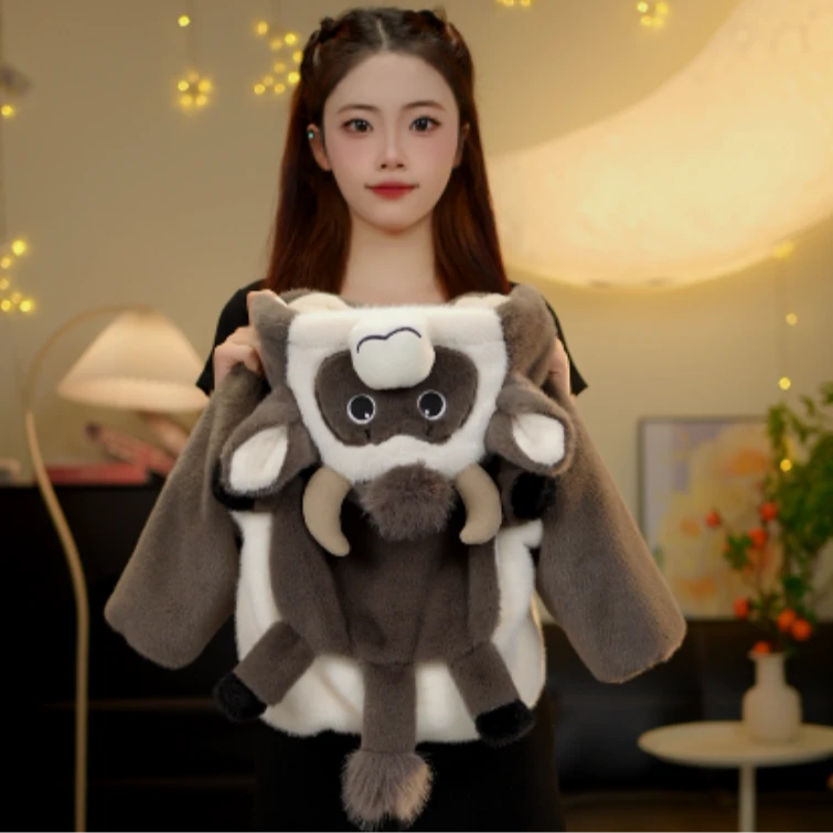 JS冬季新款毛茸茸可爱哞哞牛草草冬季保暖短款加厚外套