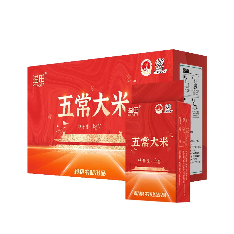 YITASTE/溢田溢田五常大米10斤精美礼盒独立小包装产地直发