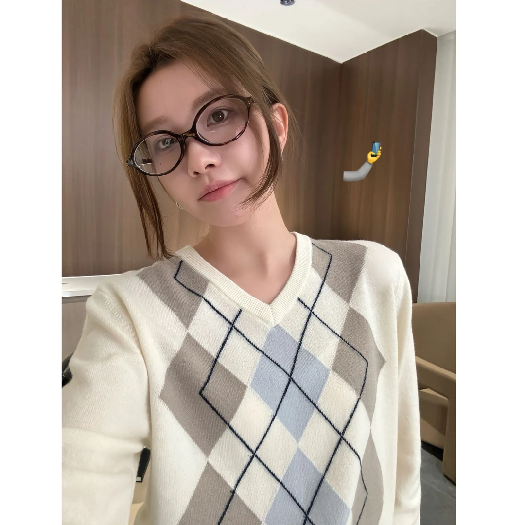 迪迪专属 秋冬气质时尚休闲百搭新款针织毛衣D8267