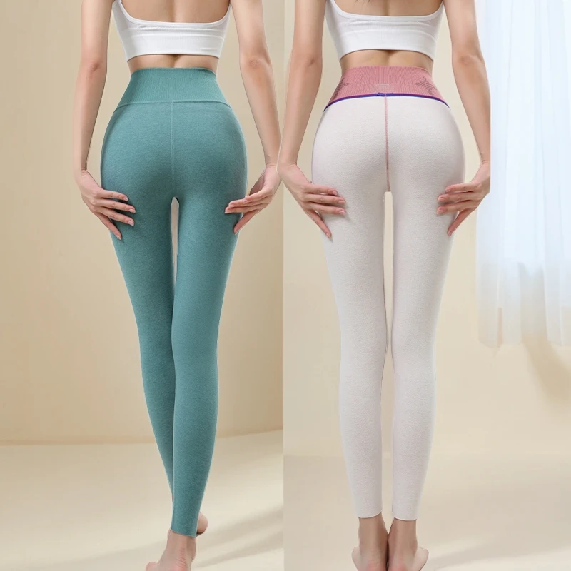 西藏包邮秋冬高腰打底裤加绒紧身无痕保暖裤女士加厚大码外穿长裤